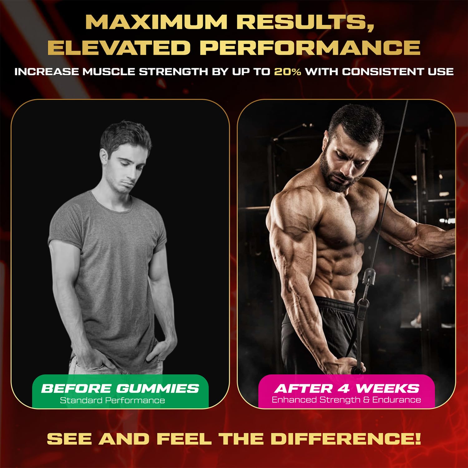Active ingredients include Creatine Monohydrate with L-Taurine and BCAA