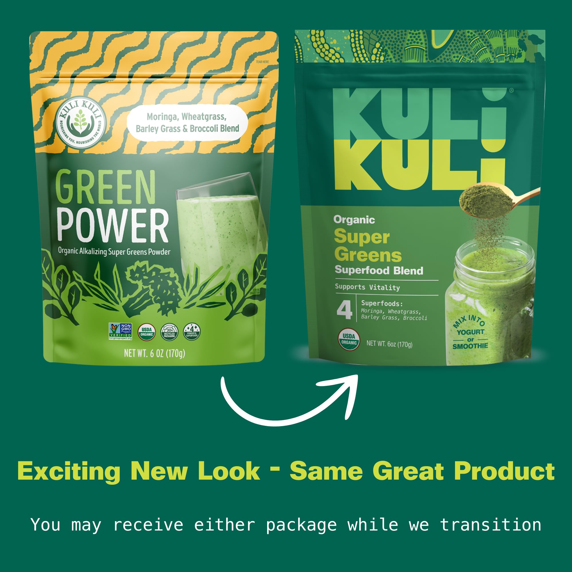 Kuli Kuli Green Power 6 oz back of packaging