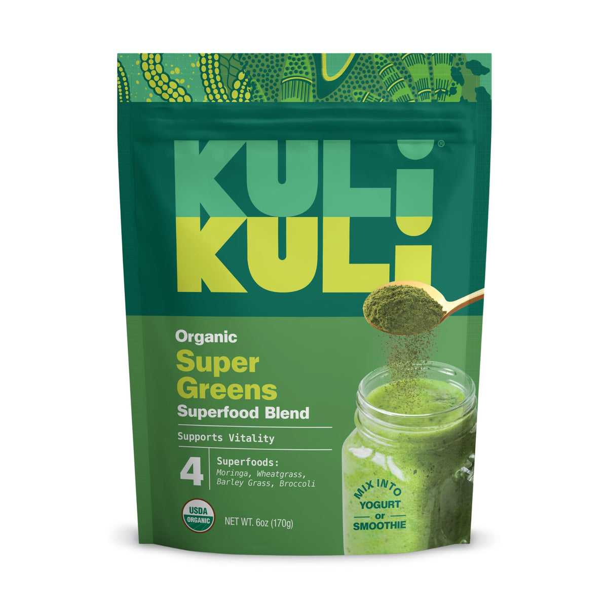 Kuli Kuli Green Power 6 oz front packaging