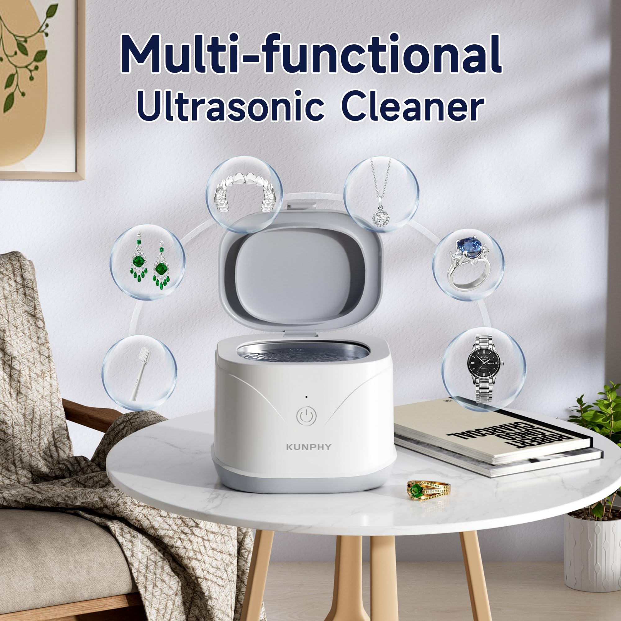 Compact and portable retainer cleaner design
