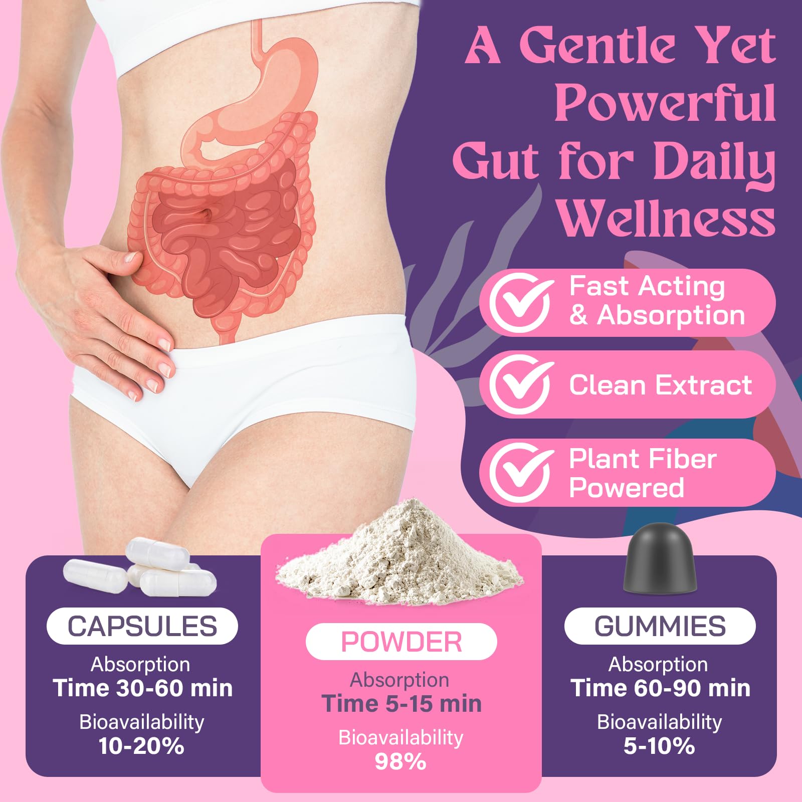 Kusofft Colon Gentle Cleanse probiotic bottle features seven strains