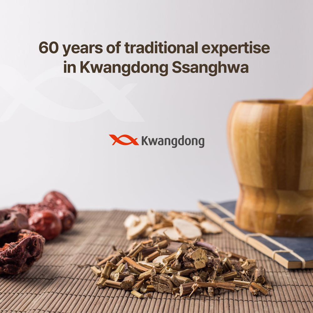 Kwangdong Pharmaceutical heritage logo and 1963 founding