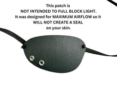 Side view showing 3D no-pressure design and eye clearance