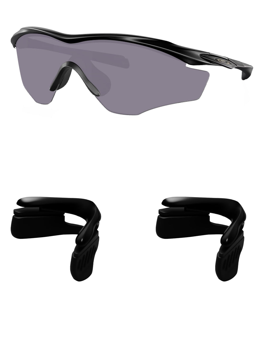 Kygear black silicone nose pads for Oakley M2 frame (2 pairs)