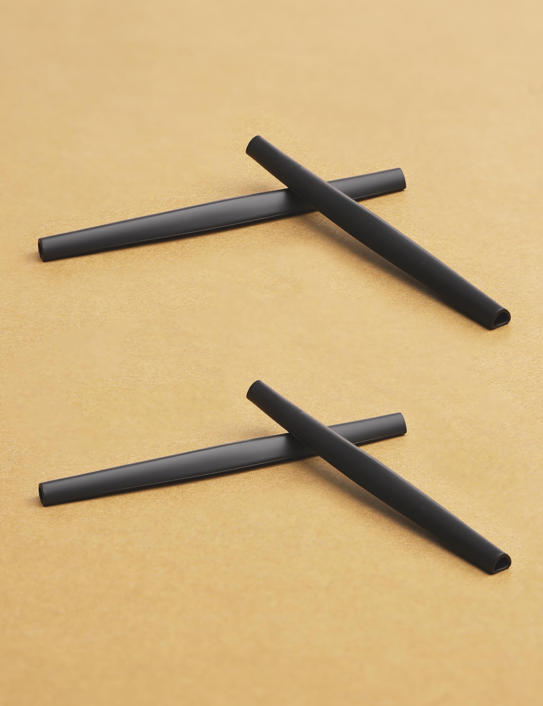 Close-up view of non-slip temple sleeve grips