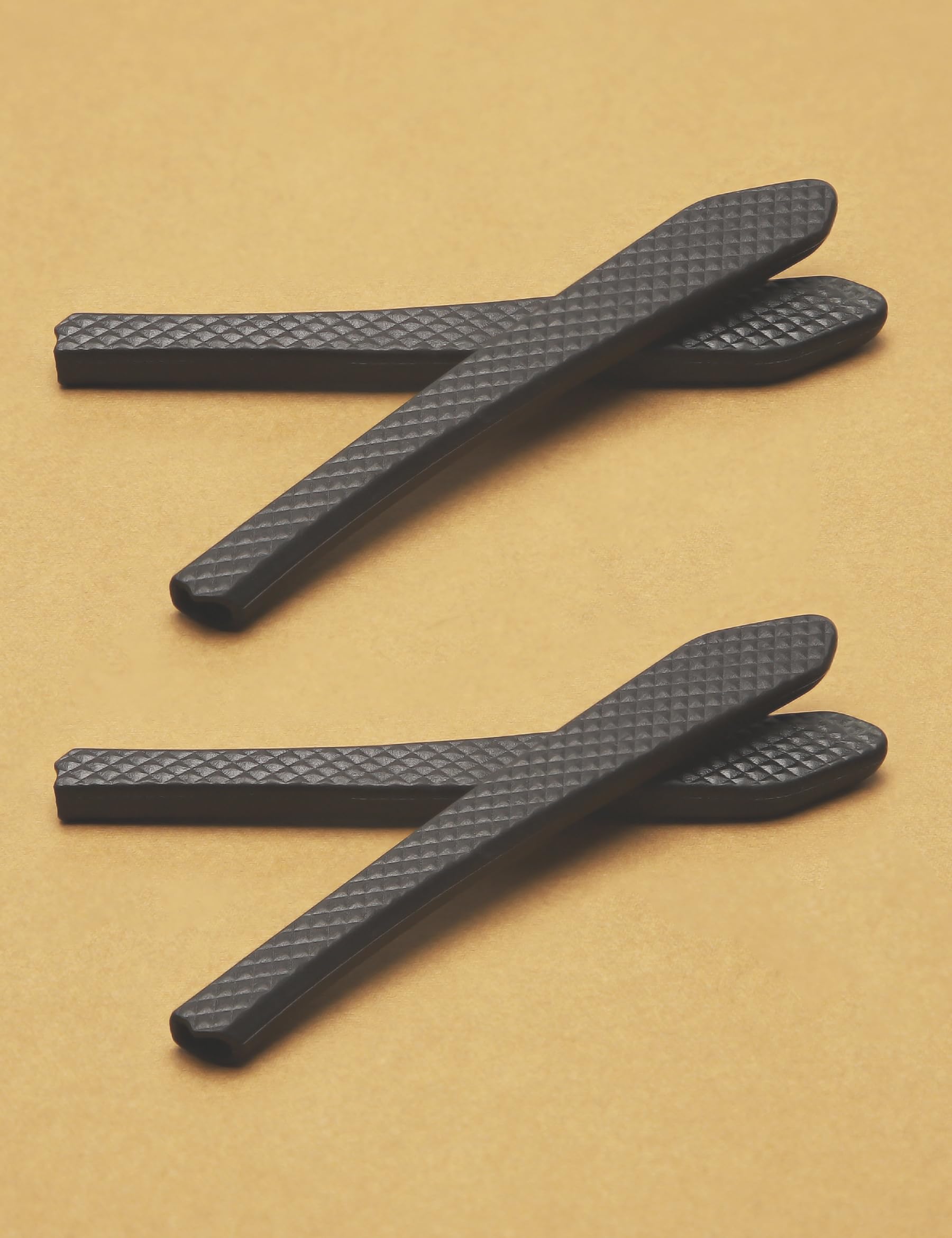 Non-slip silicone grip on glasses temple
