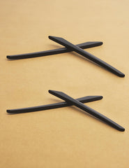 Silicone temple sleeve attached to sunglasses – close-up