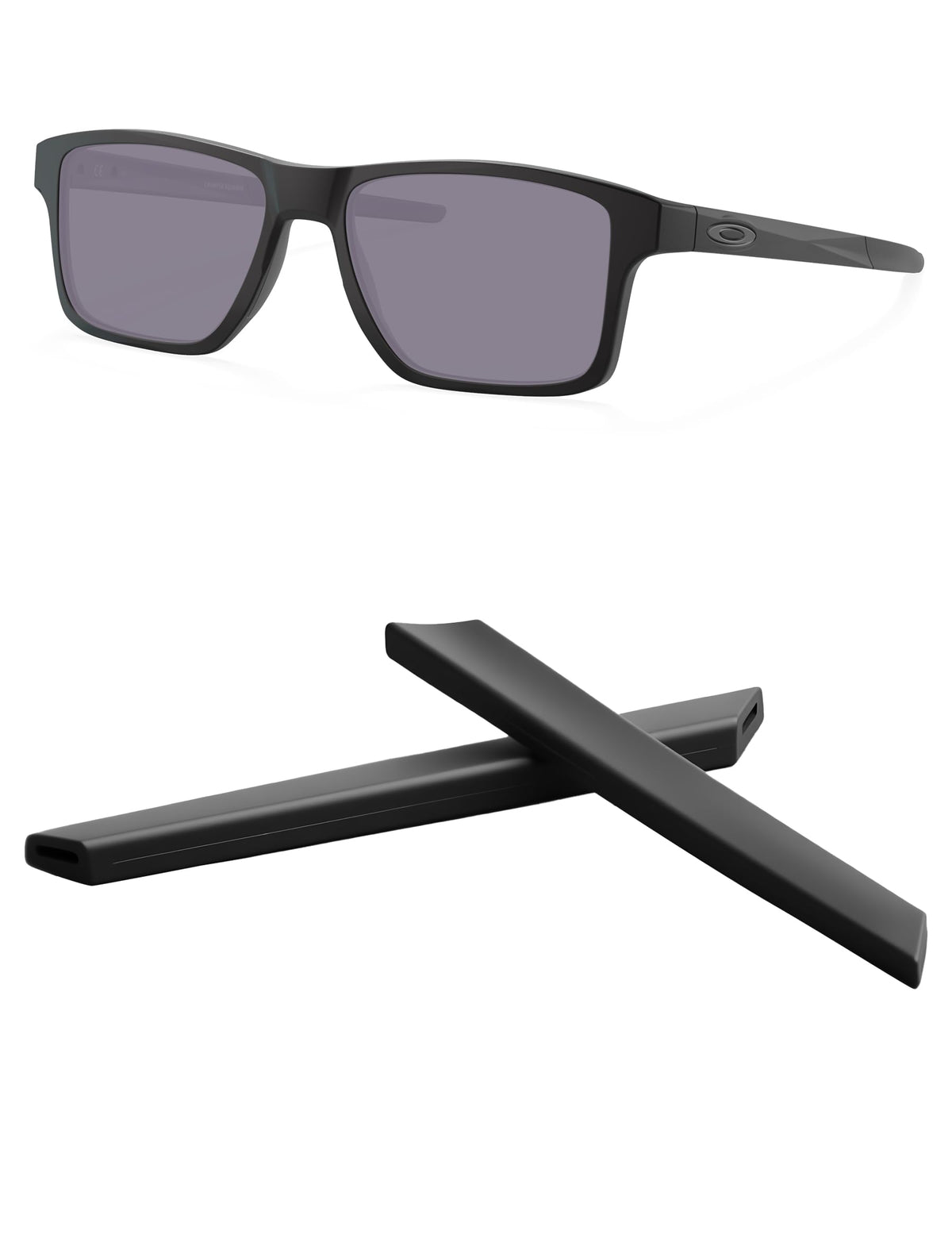 Kygear black silicone replacement temple sleeve for eyewear
