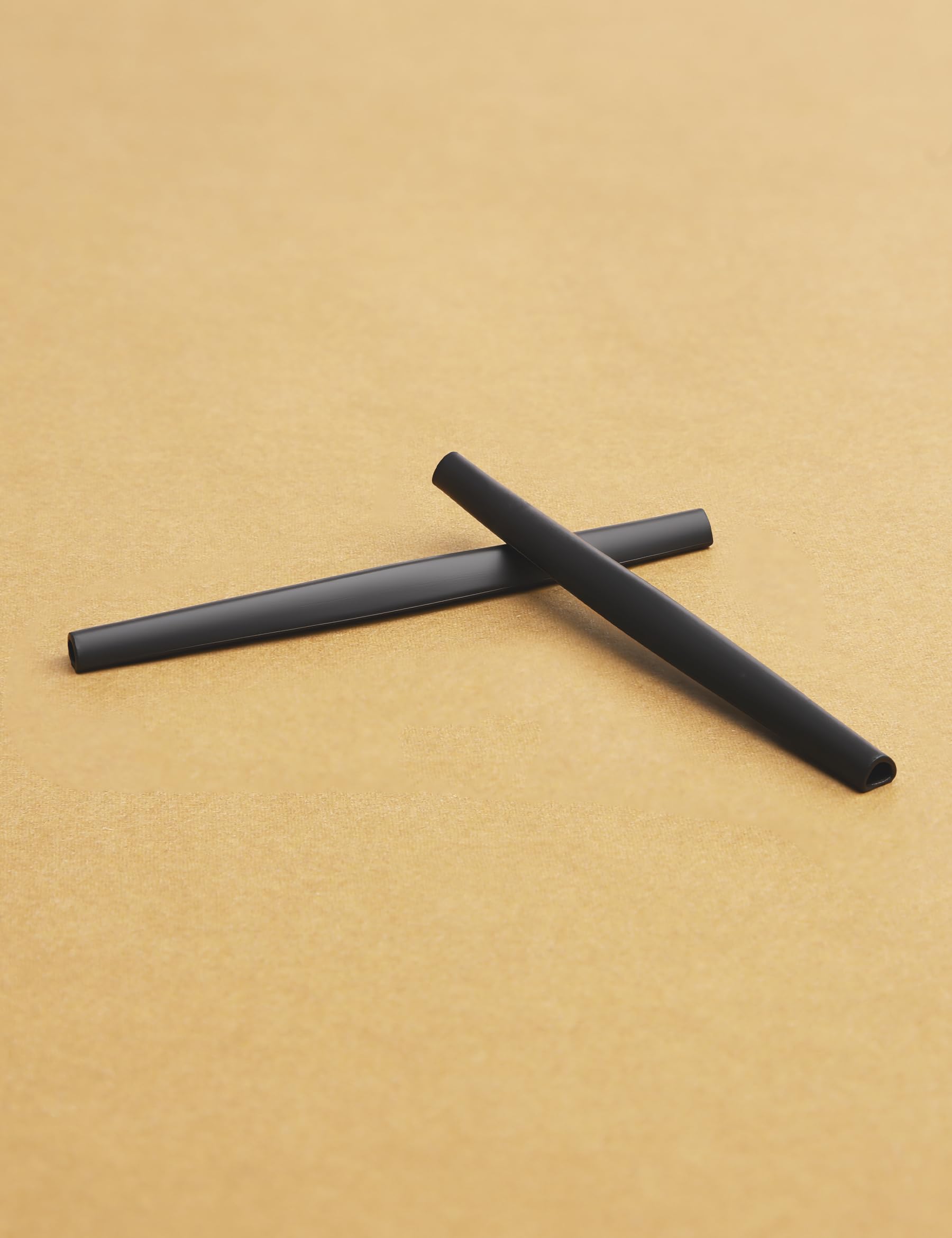 Close-up view of silicone temple sleeve texture