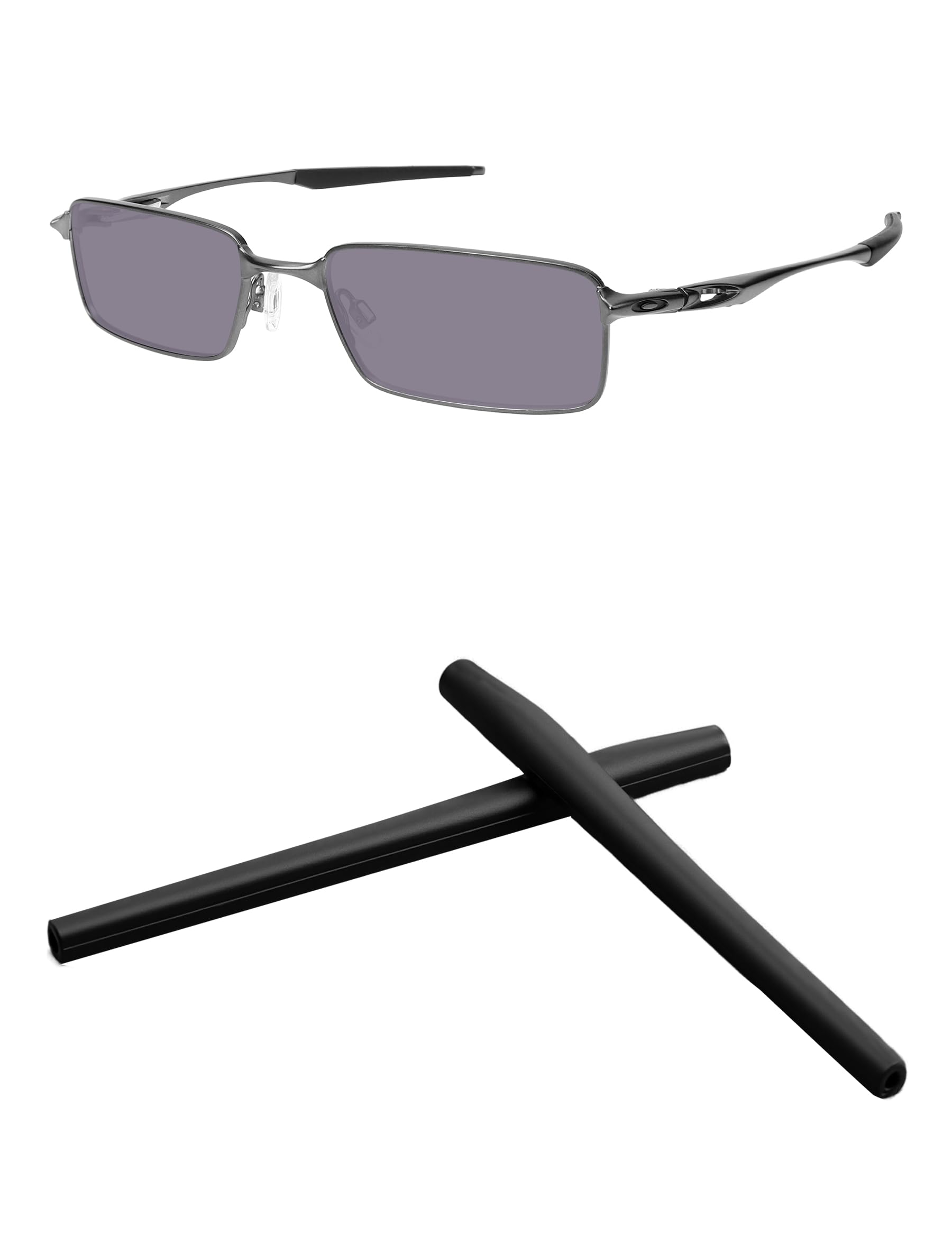 Kygear black silicone temple sleeve for Oakley Mono Shock OX3098