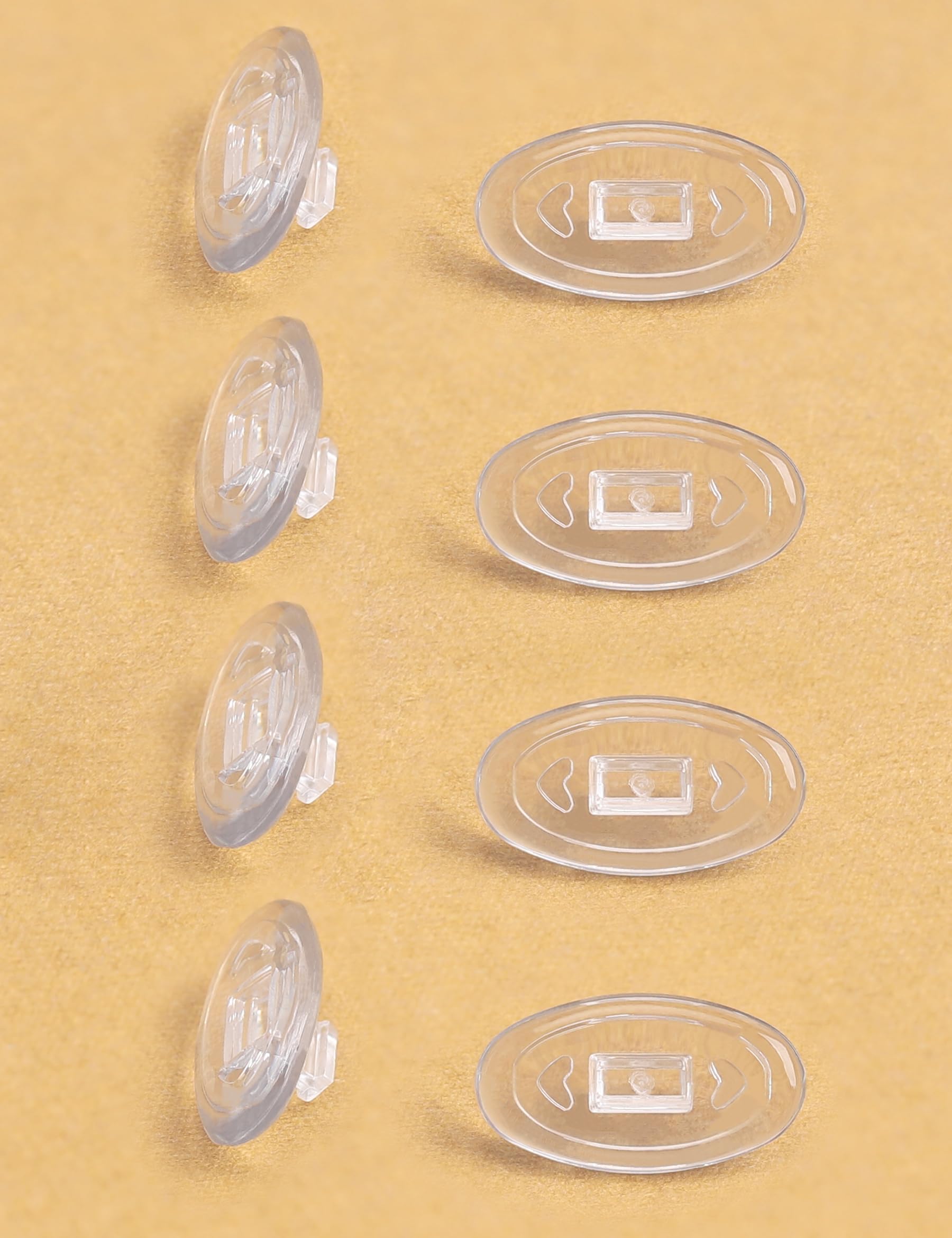 Close-up of anti-slip silicone grip on nose bridge