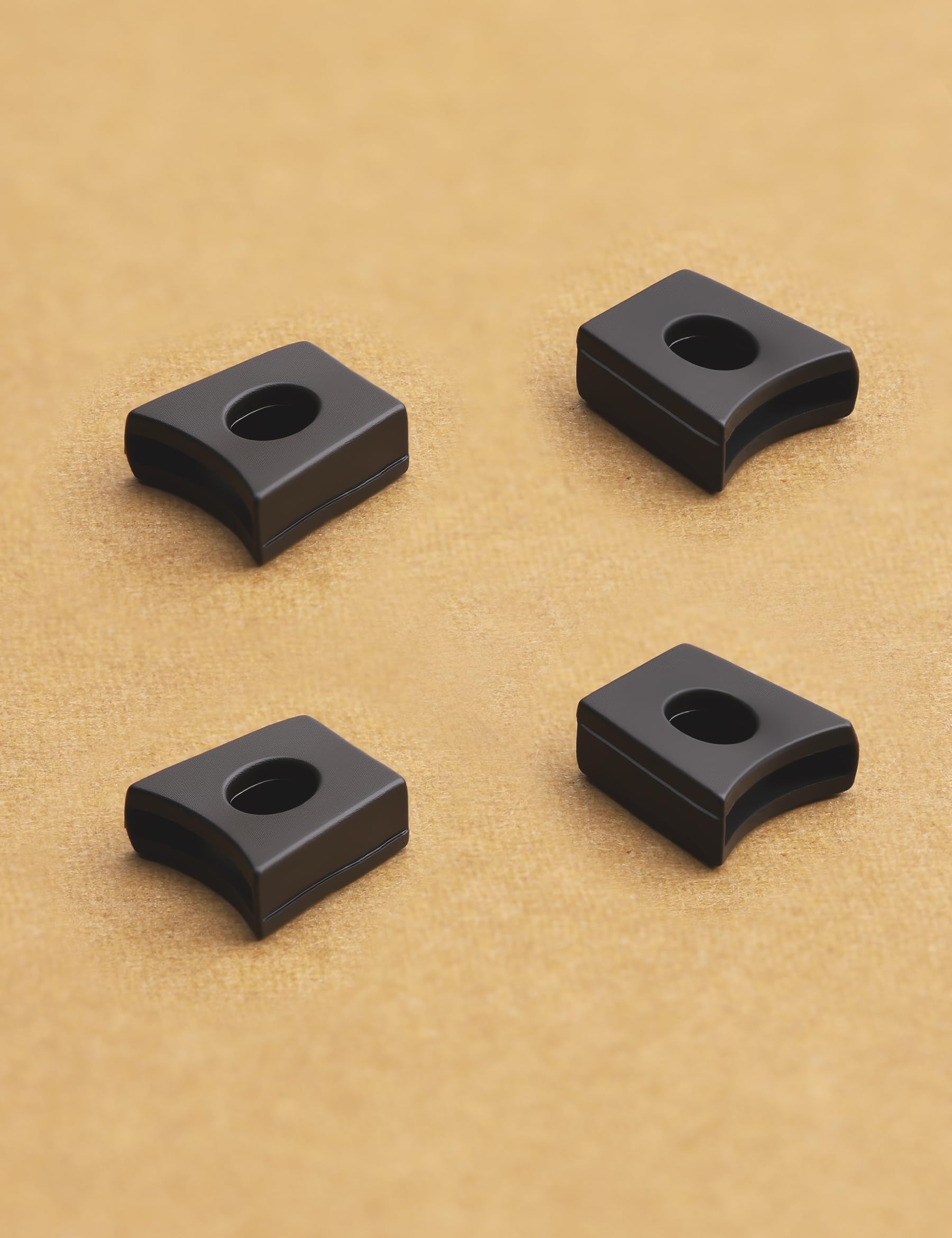 Close-up of black nose bridge flex coupler for Oakley Juliet