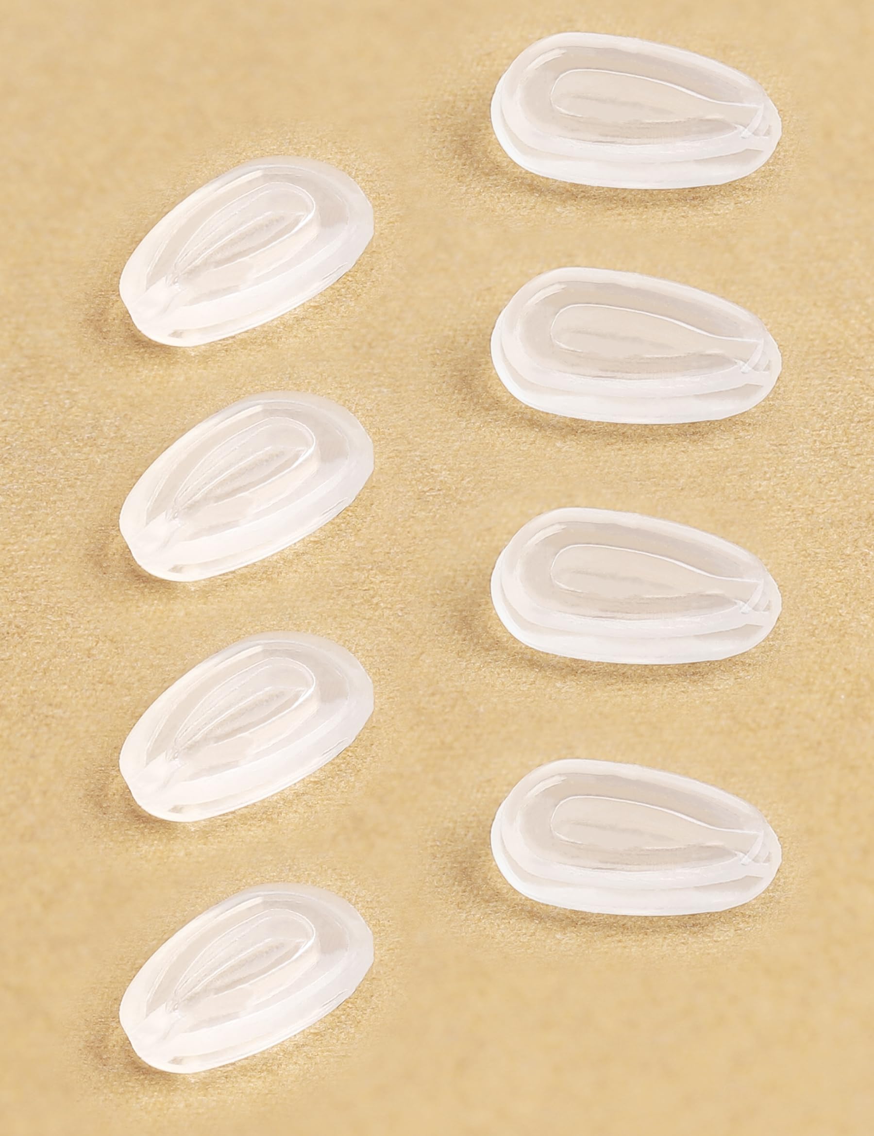 Close-up of Kygear silicone nose pads installation on sunglasses