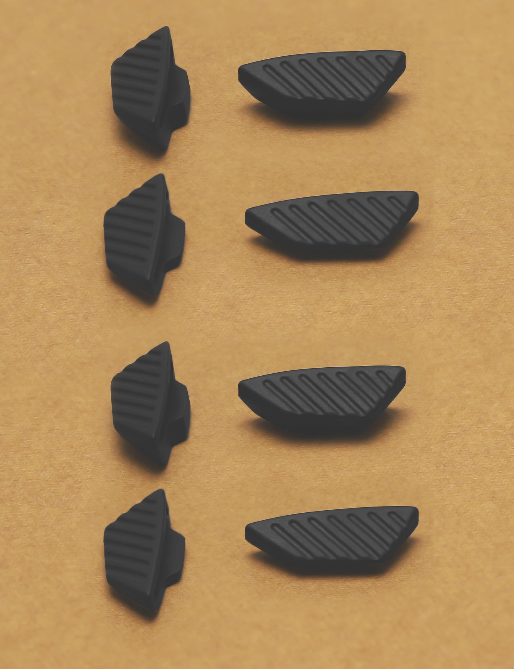 Non-slip textured silicone of Kygear nose pads gripping the nose bridge