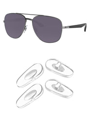Kygear clear silicone nose pieces shown for Ray-Ban sunglasses
