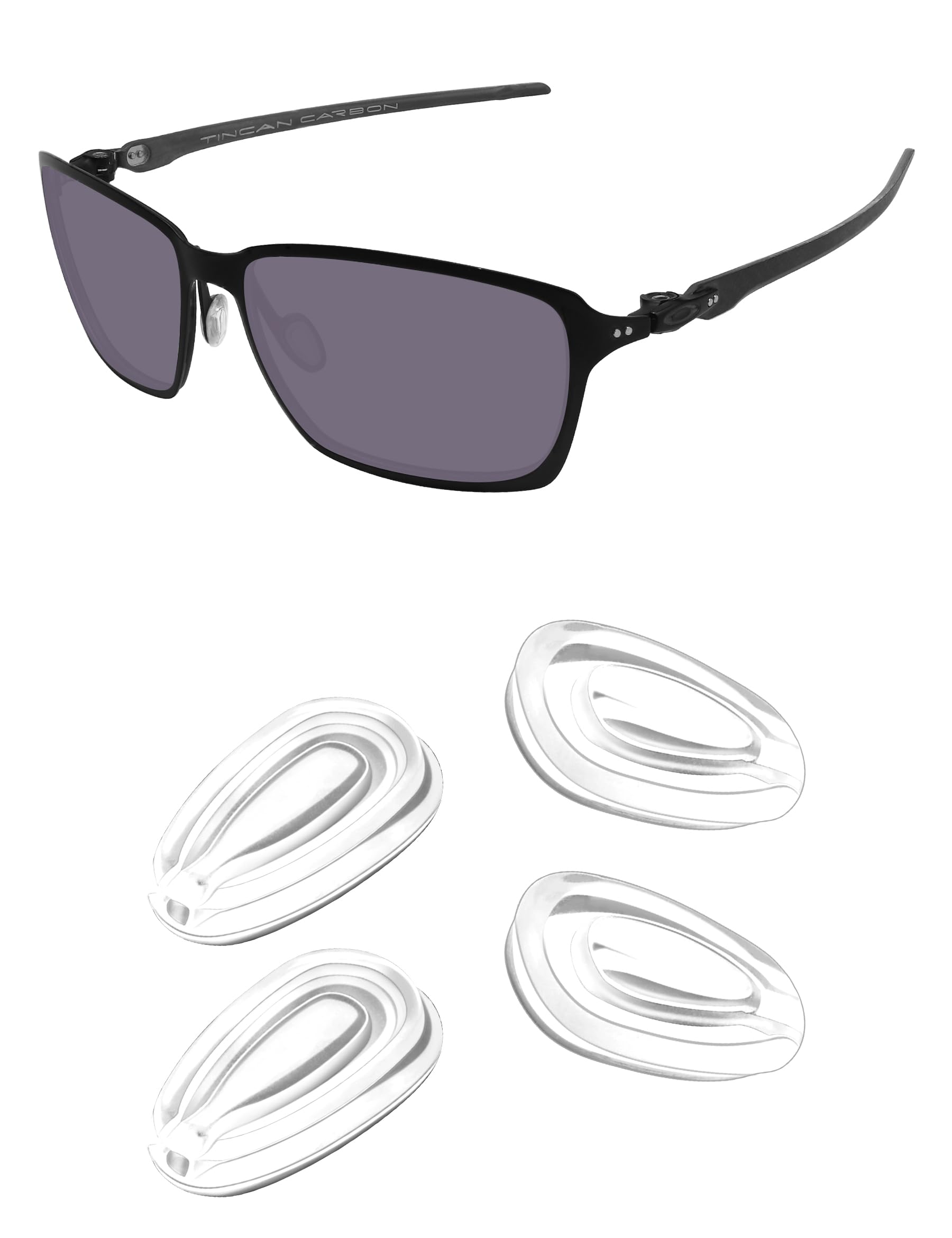 Kygear clear silicone nose piece attached to Oakley Feedback sunglasses