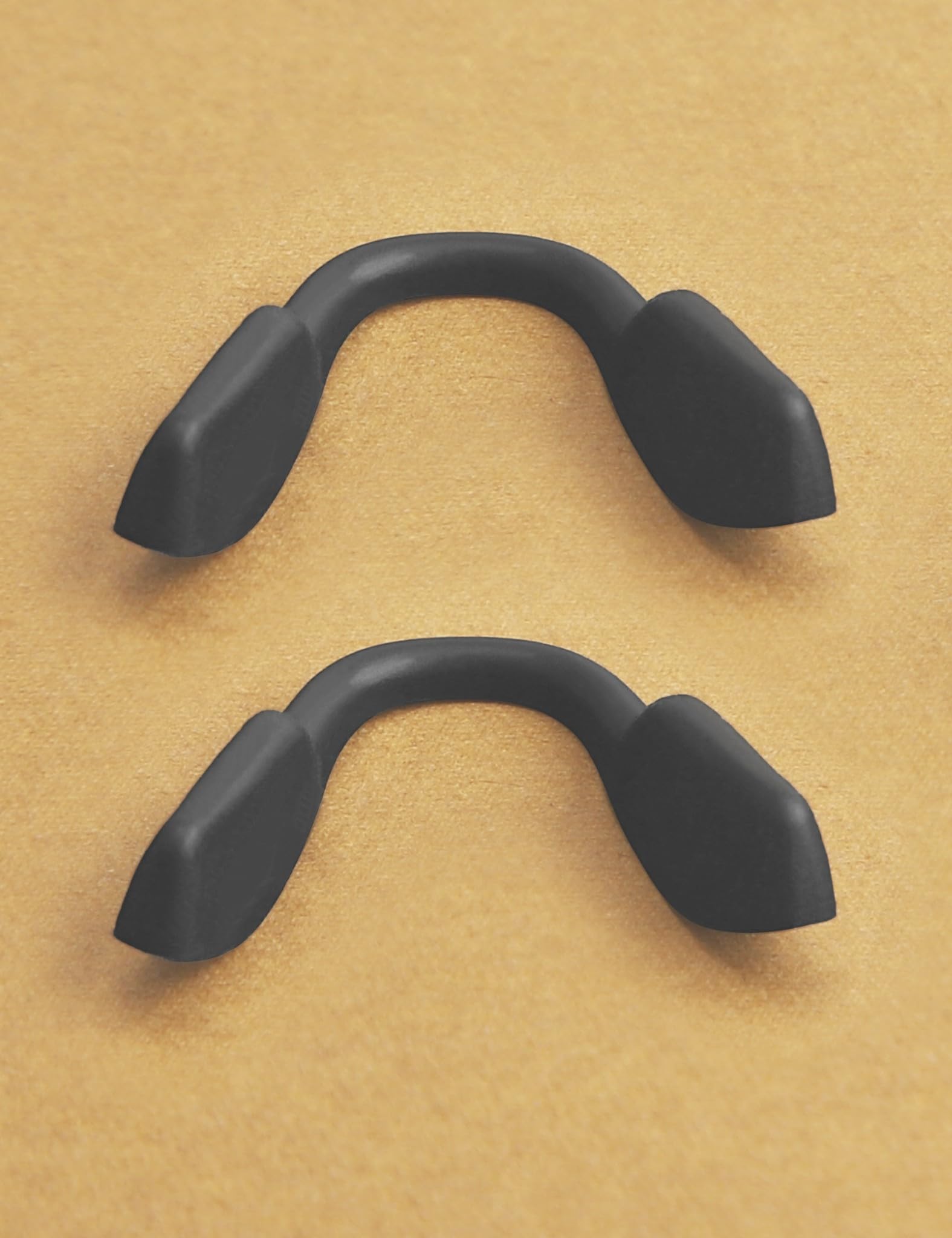 Close-up of Kygear silicone nose cushion on sunglasses nose bridge