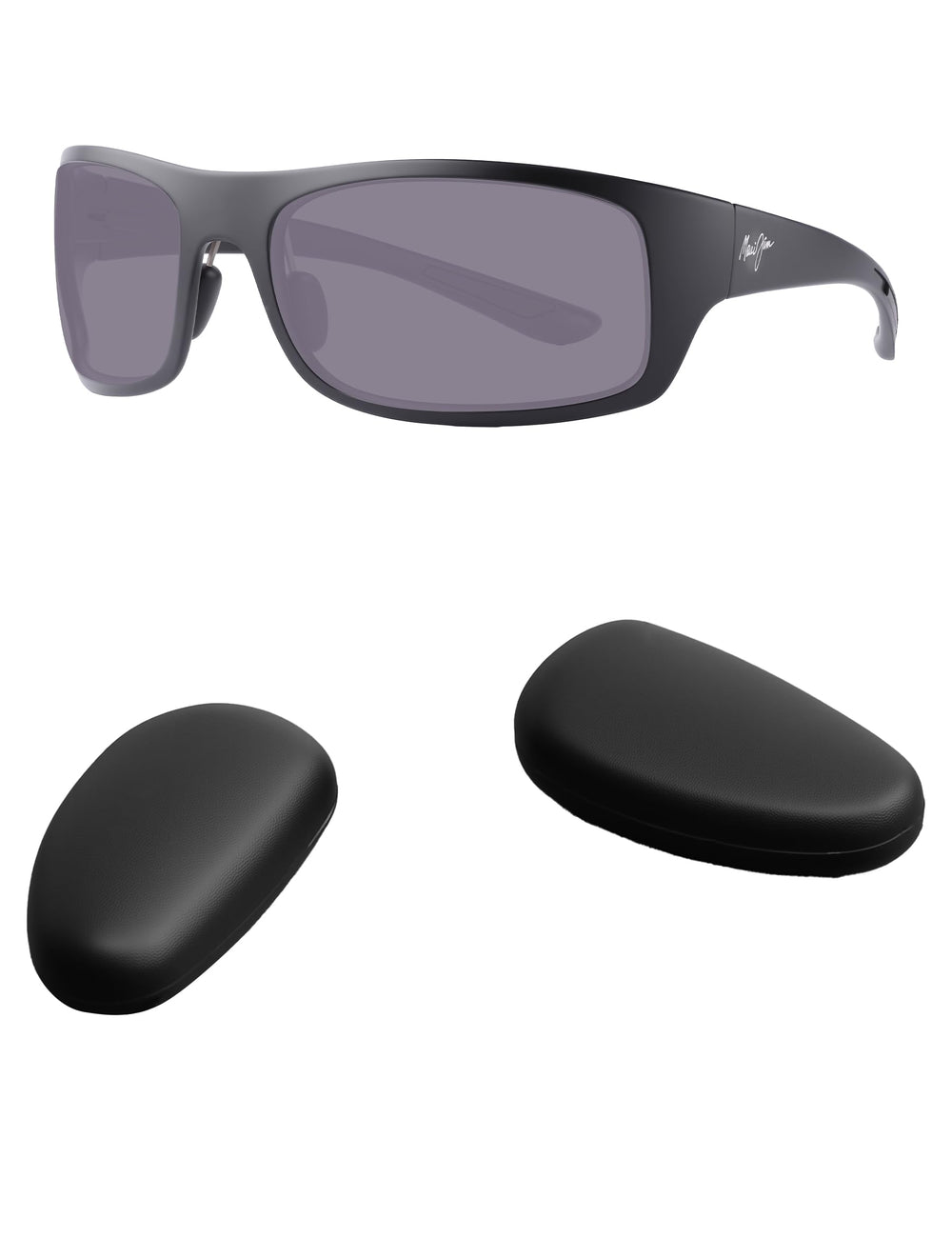 Kygear black silicone nose piece for Maui Jim Big Wave sunglasses