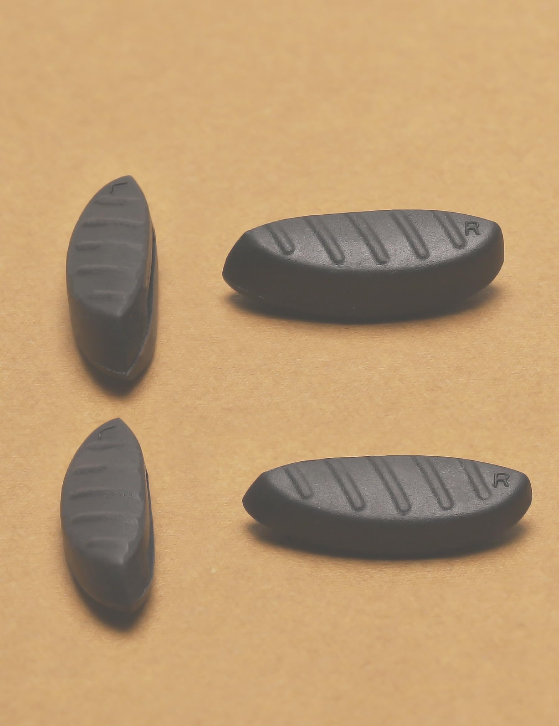 Diagram showing slide-in compatibility for Kygear nose piece on various eyewear