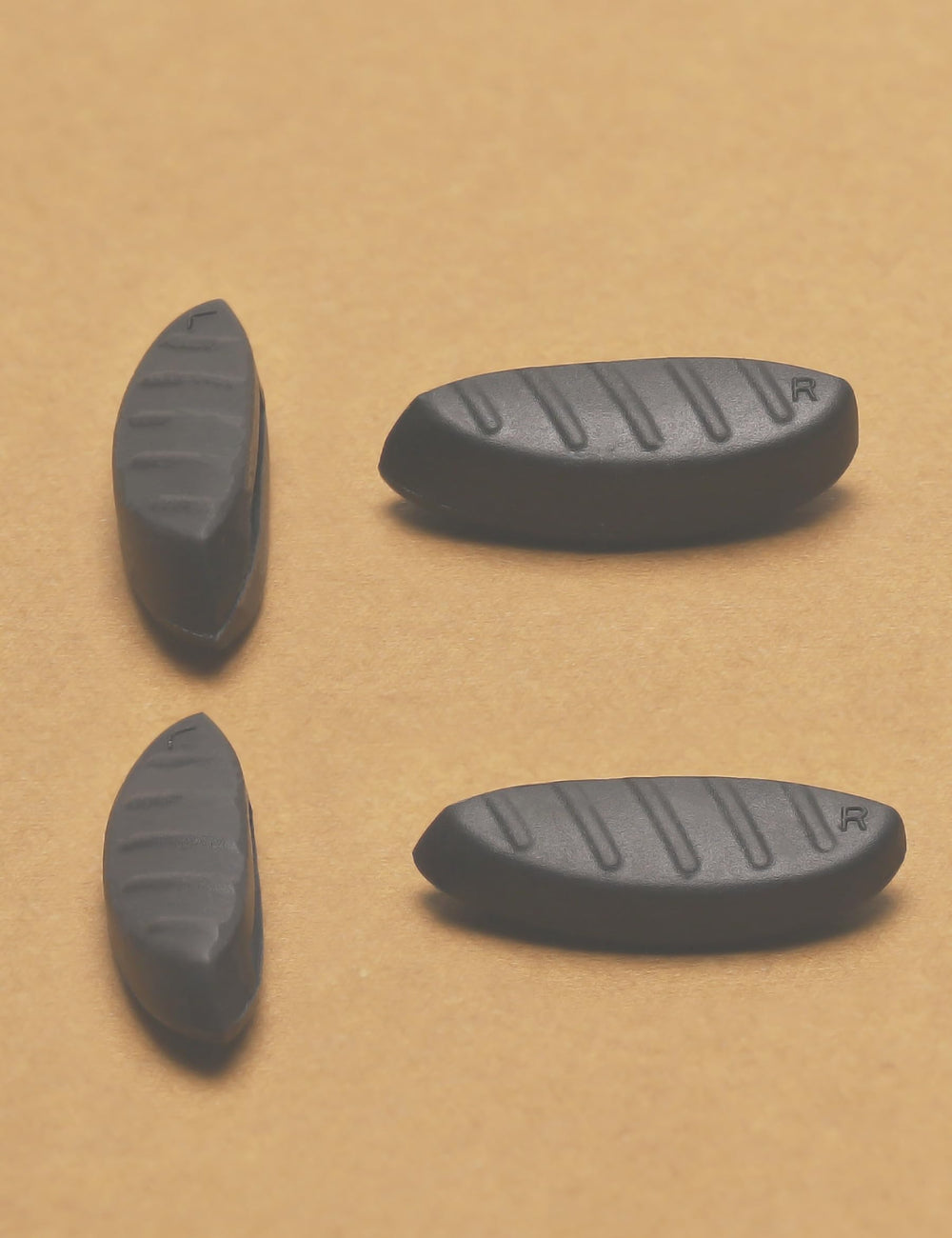 Diagram showing slide-in compatibility for Kygear nose piece on various eyewear
