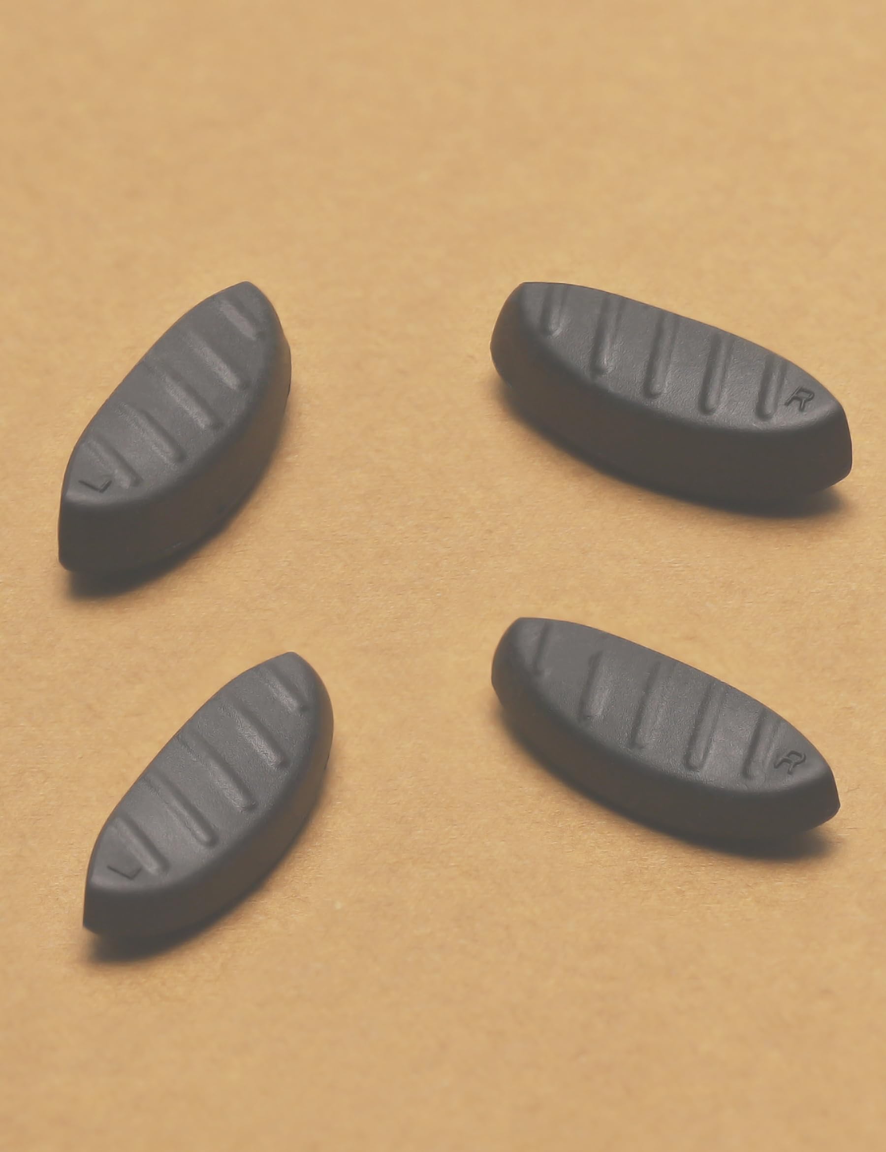 Non-slip silicone texture providing stable grip on the nose bridge