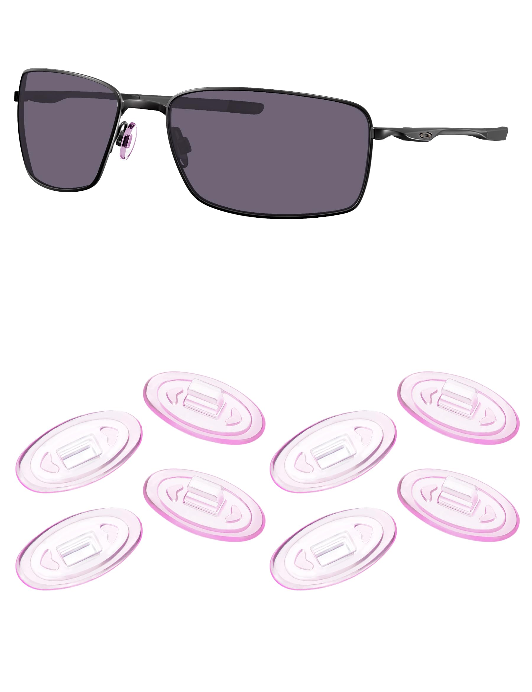Kygear purple silicone nose pads for Oakley Half Wire 2.0 sunglasses