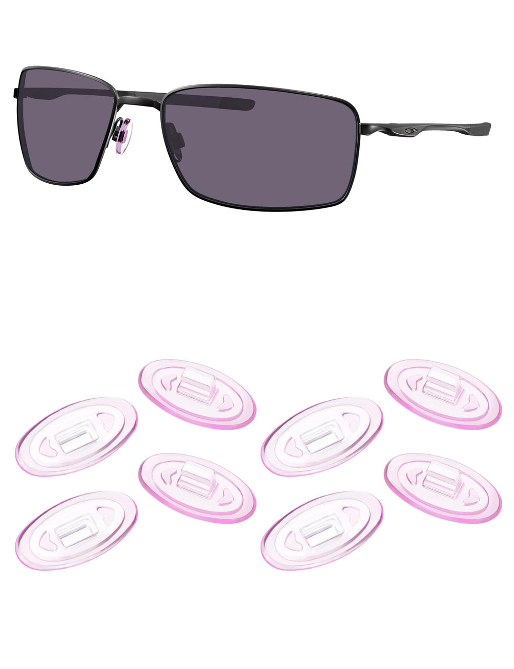 Kygear purple silicone nose pads for Oakley Half Wire 2.0 sunglasses