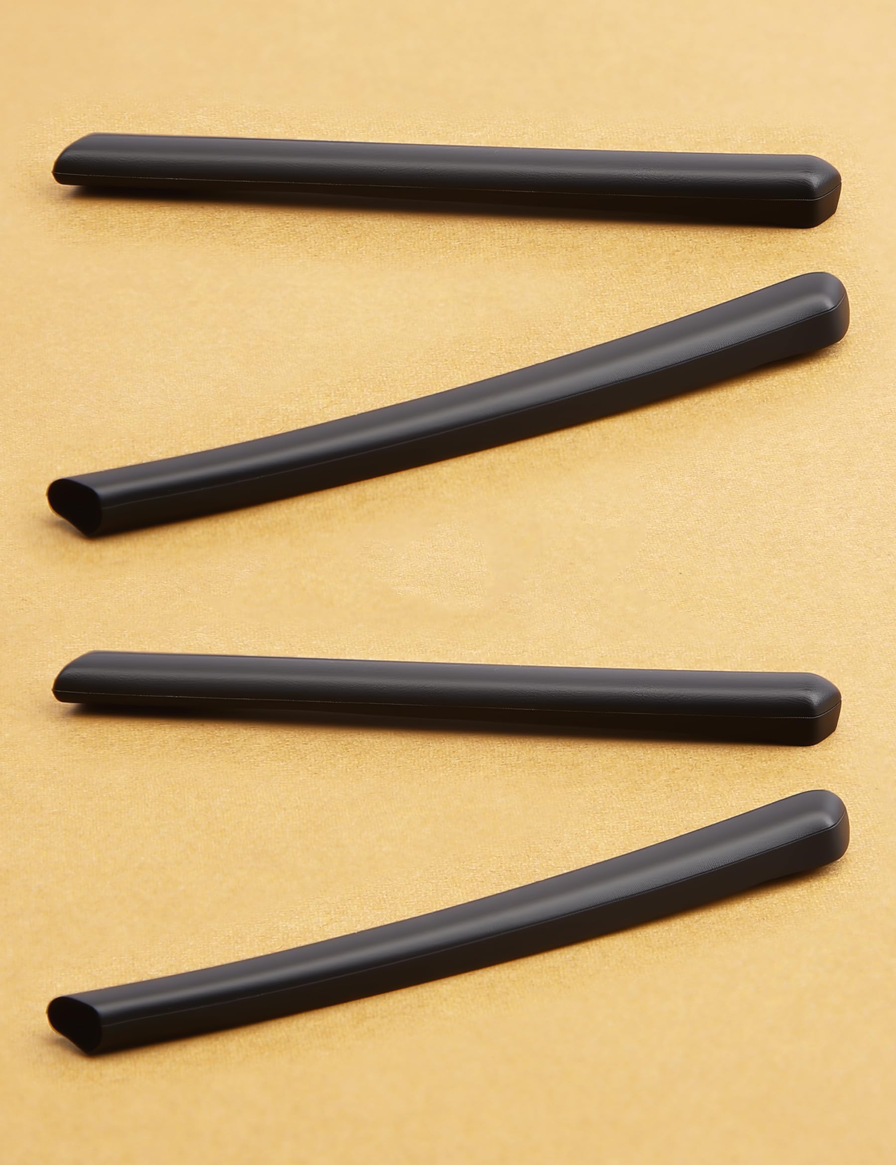 Installation demonstration of silicone temple sleeve on glasses
