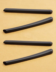 Installation demonstration of silicone temple sleeve on glasses