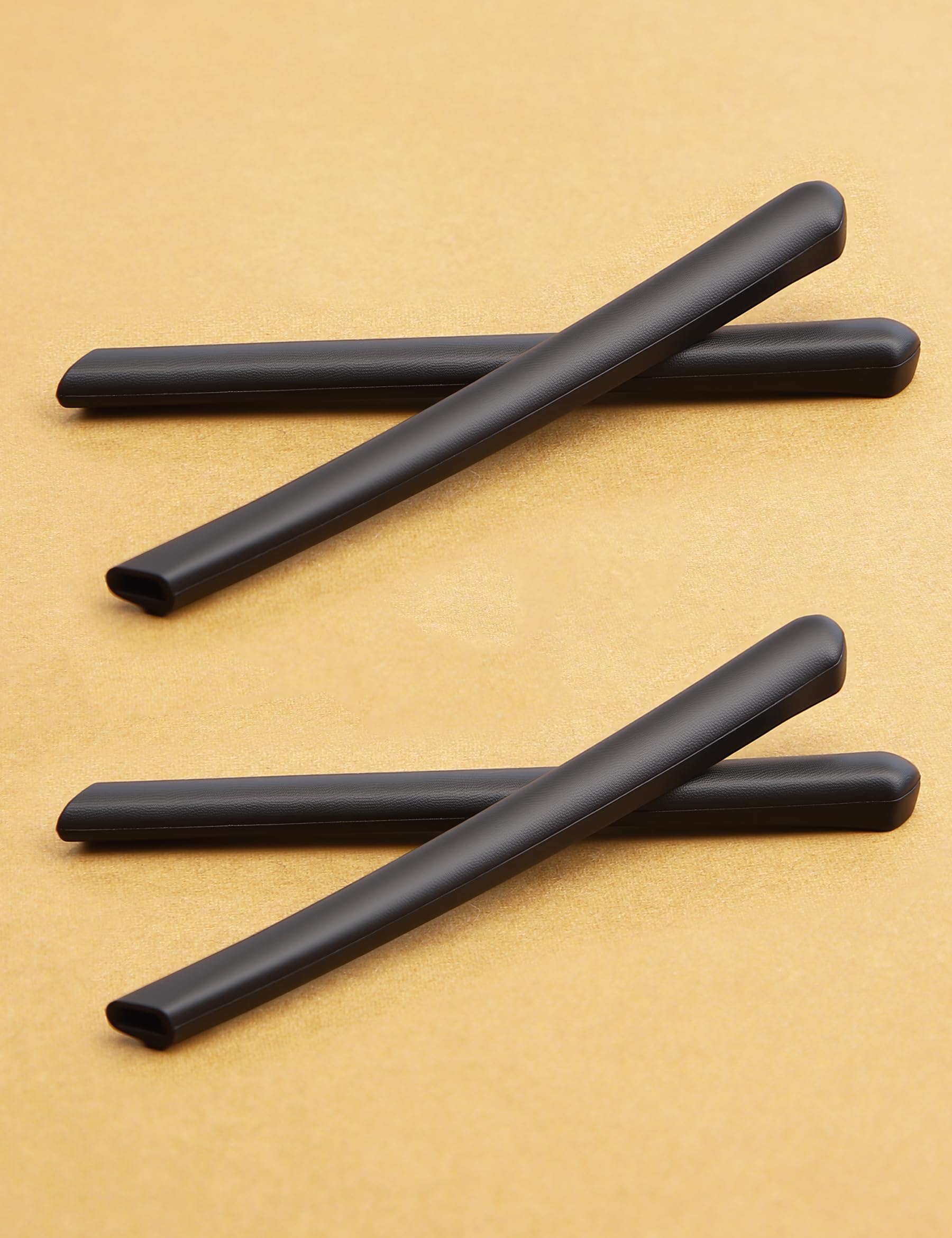 Non-slip silicone temple sleeve providing secure grip
