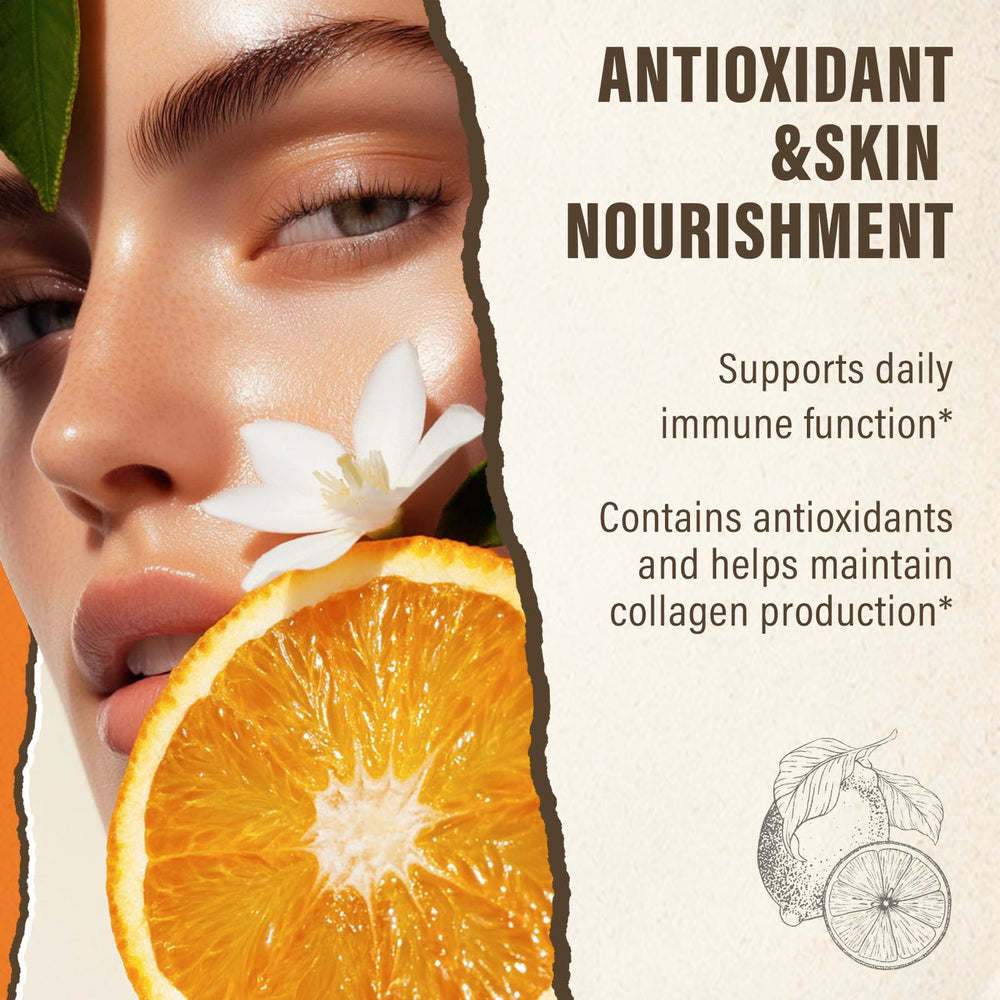 Gluten-free and vegan-friendly Vitamin C supplement