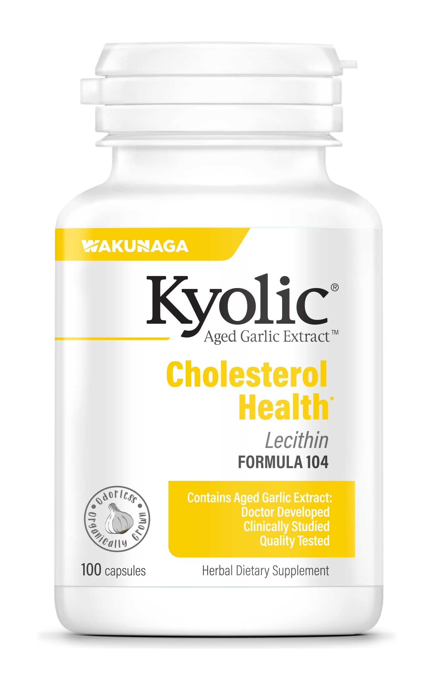 Kyolic Aged Garlic Extract Formula 104 bottle