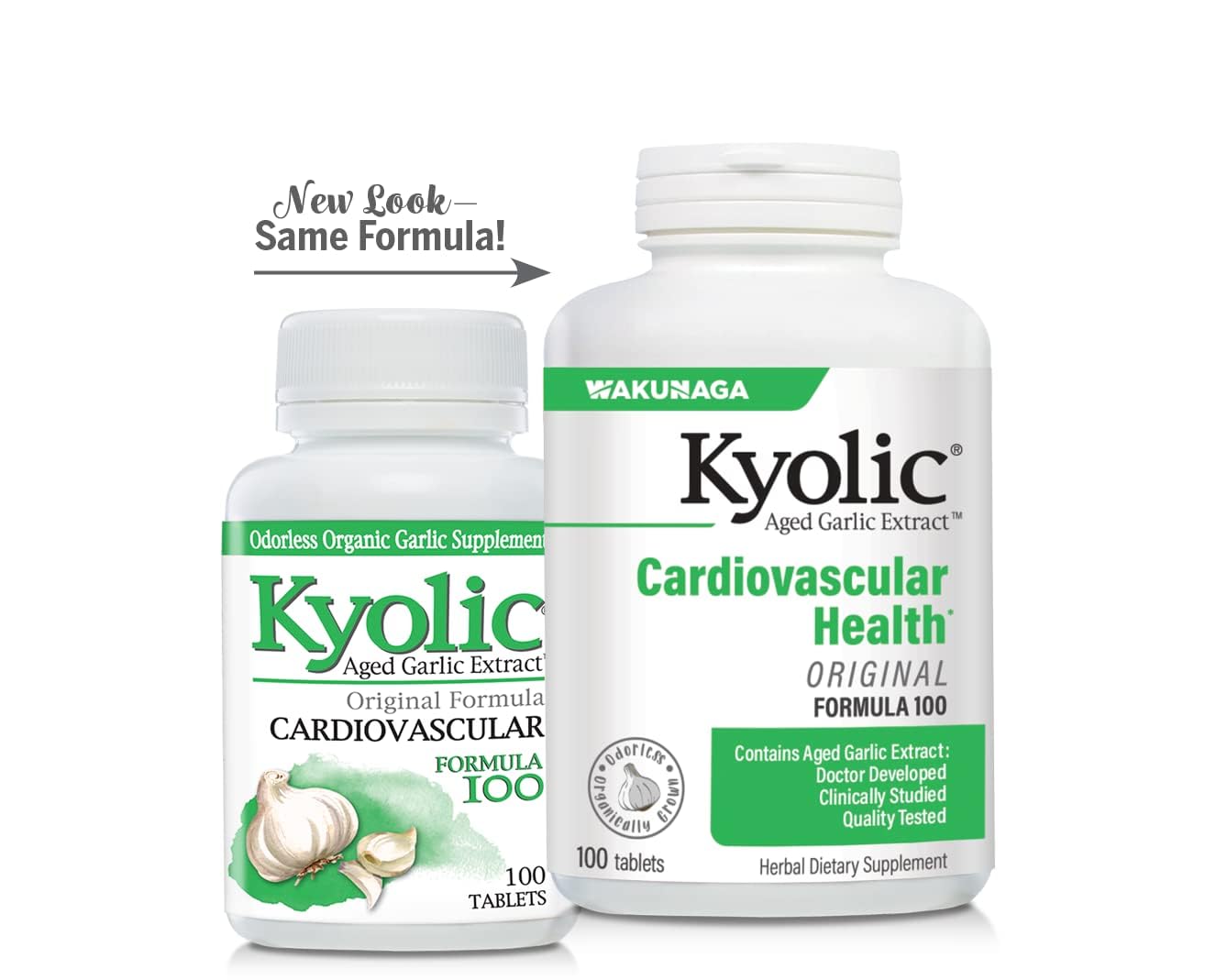 Kyolic Aged Garlic Extract Formula 100 capsules with packaging