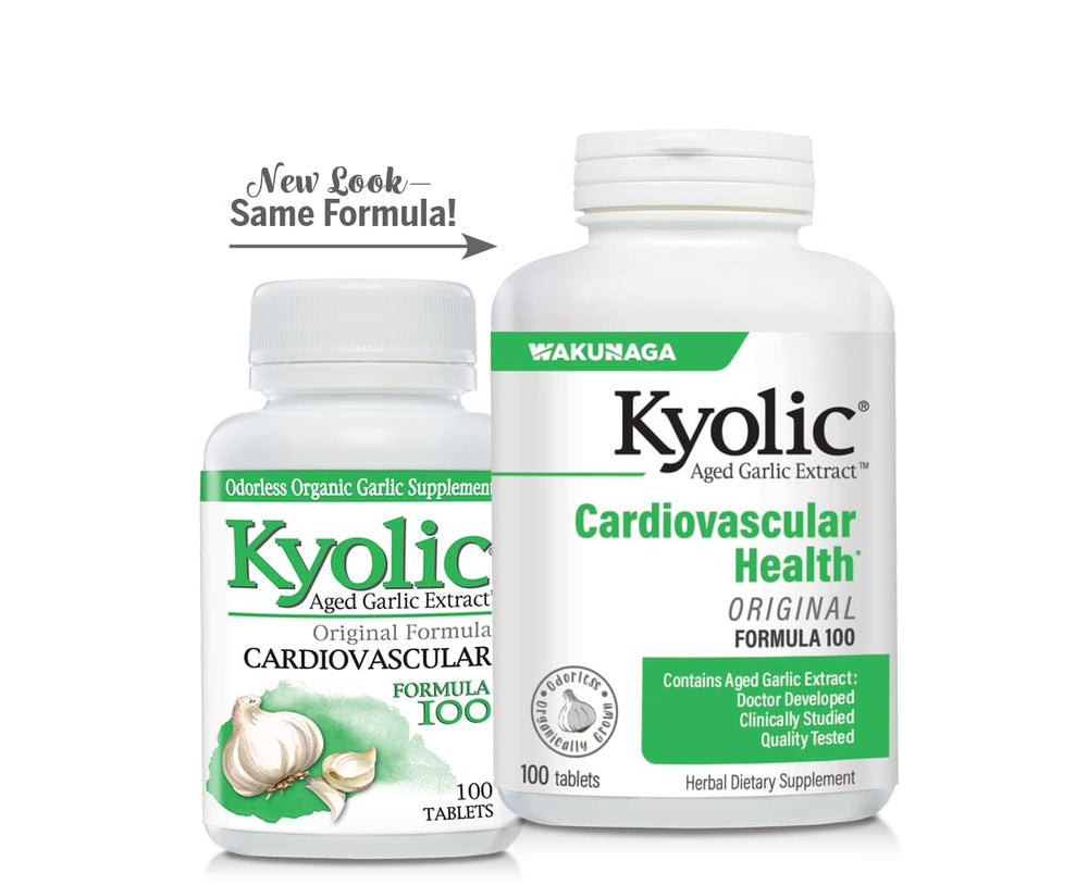 Kyolic Aged Garlic Extract Formula 100 capsules with packaging