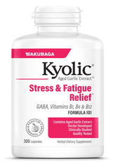 Front view of Kyolic Aged Garlic Extract Formula 101 bottle with 300 capsules