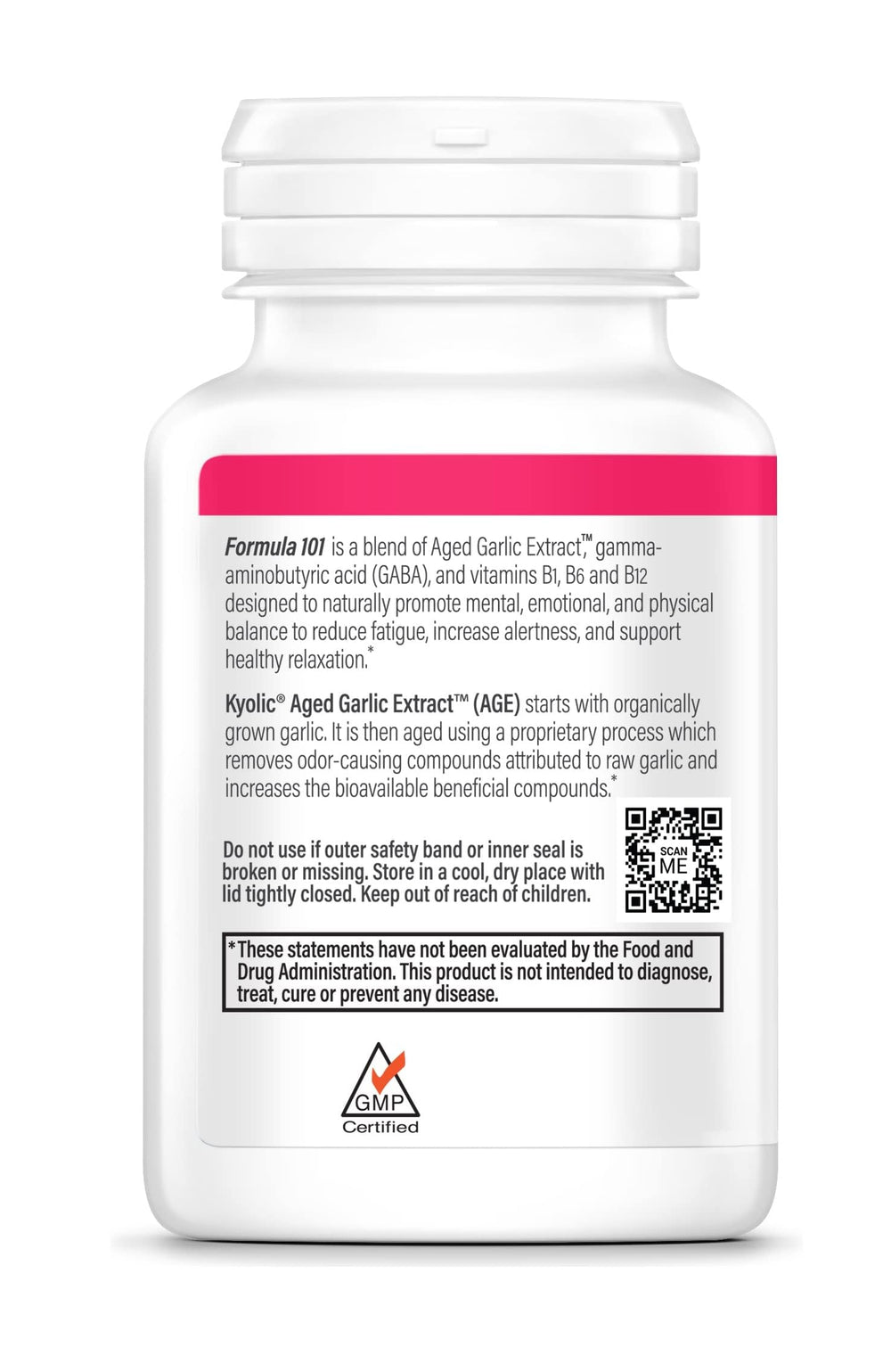 Box packaging for Kyolic Aged Garlic Extract Formula 101