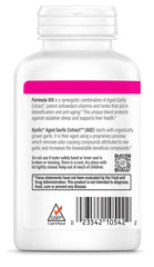 Graphic showing detox and anti-aging benefits of Kyolic Formula 105