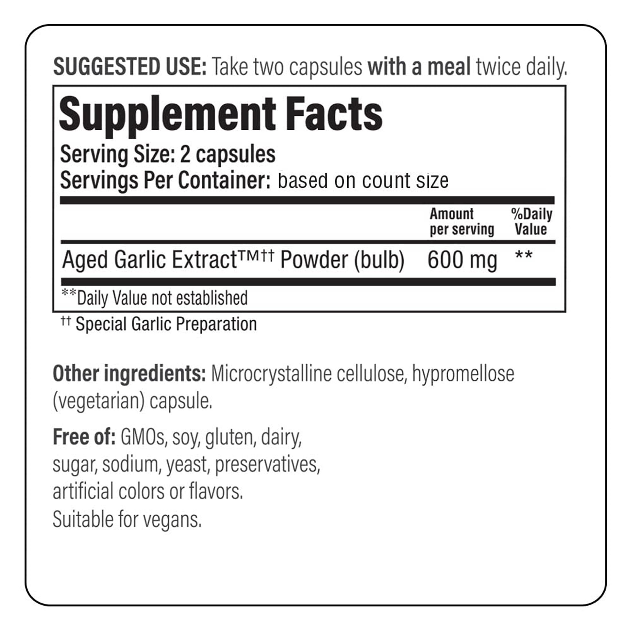 Kyolic Formula 300 capsules product shot