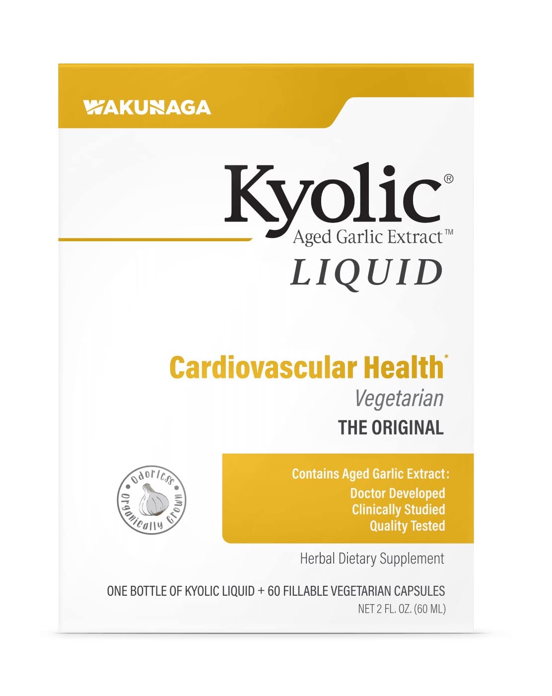 Kyolic Aged Garlic Extract Liquid bottle, 2 oz