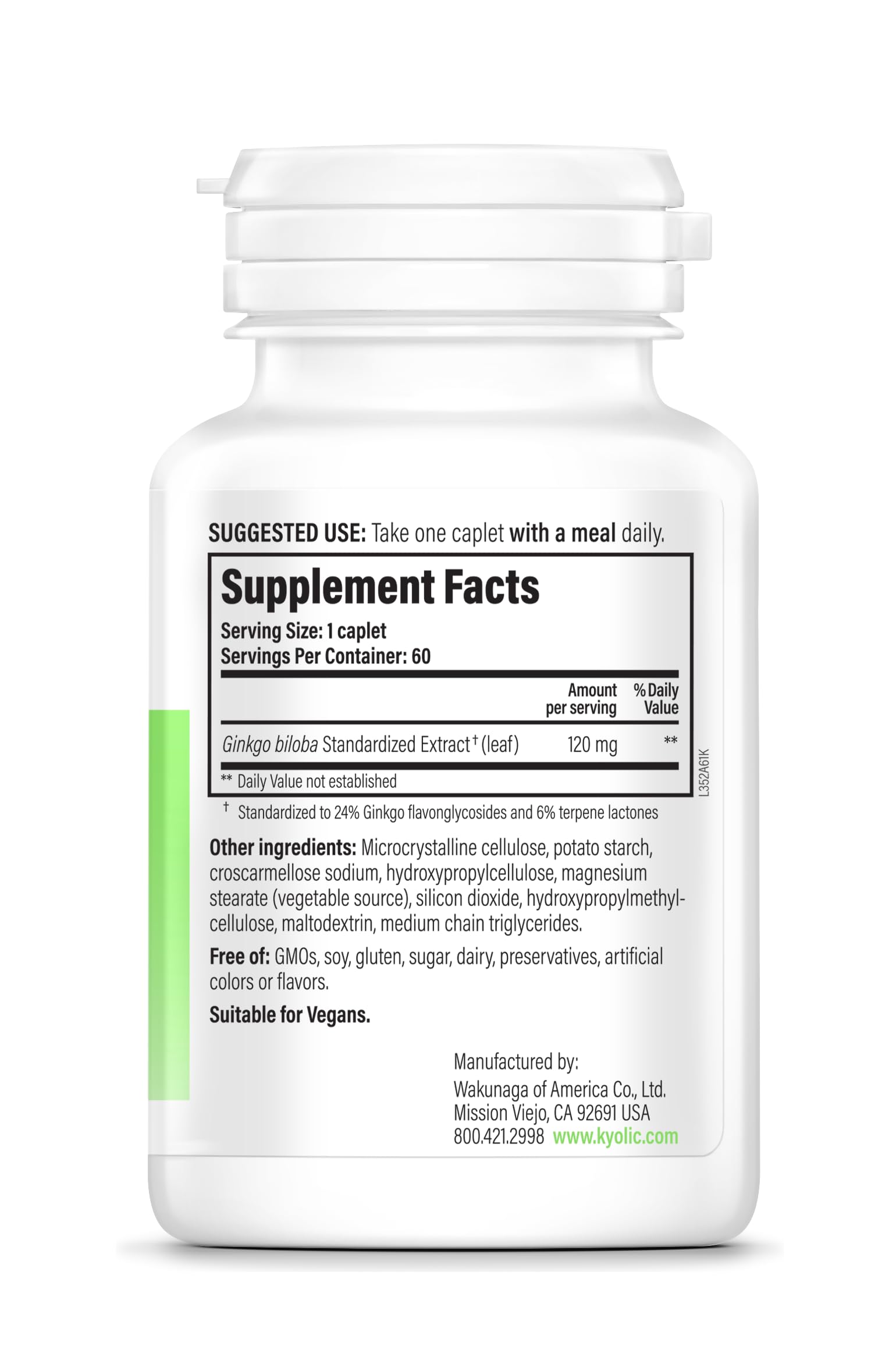 Kyolic Brain Focus bottle with label