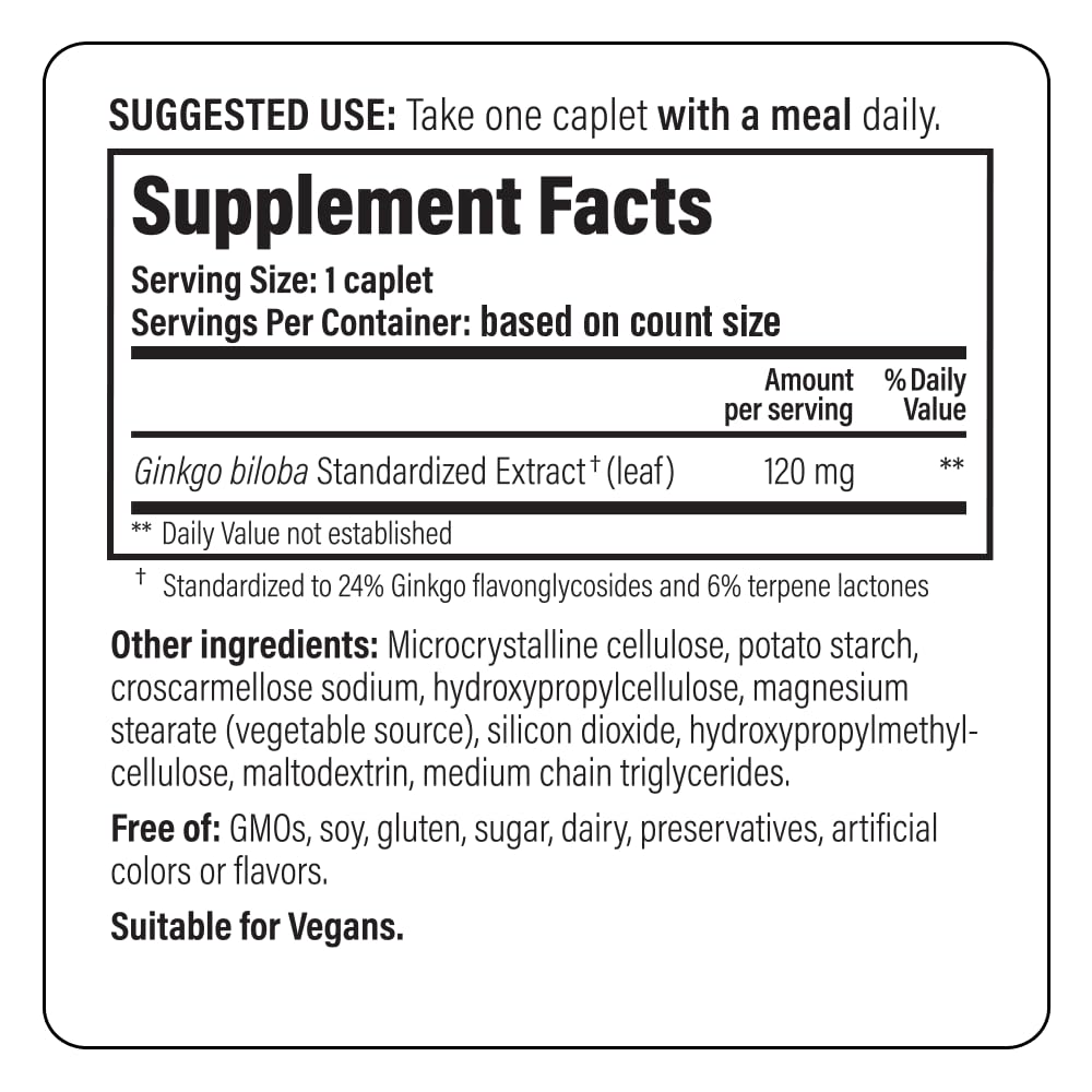 Kyolic Brain Focus ingredients and standardization details