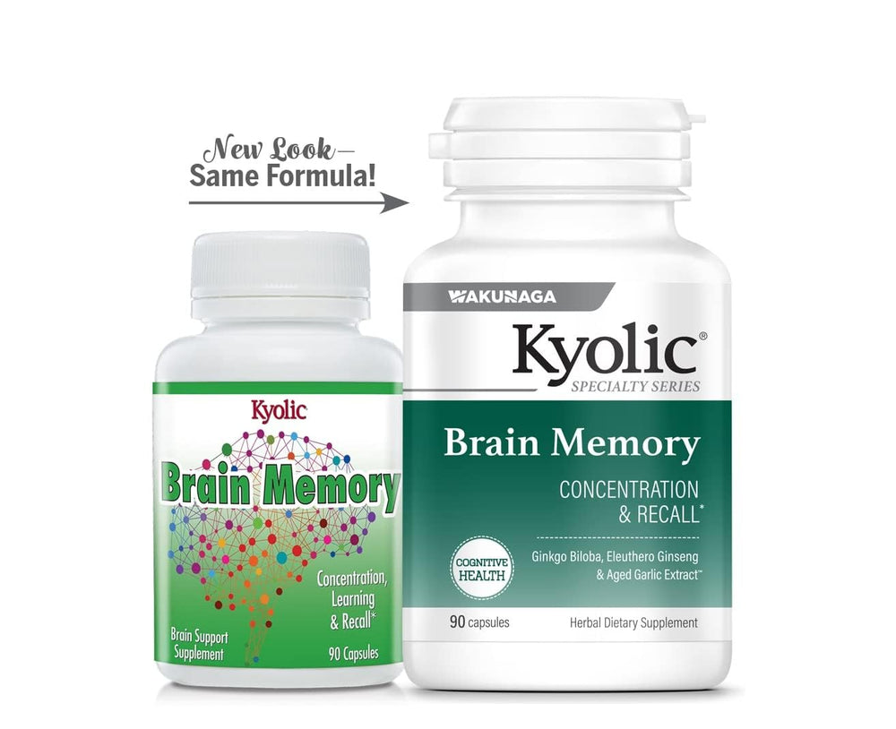 Kyolic Brain Memory product packaging from the Specialty Series