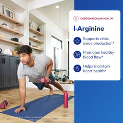 Close-up of L-Arginine capsules