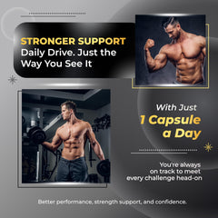 Ingredients include L-Arginine, Tribulus, and Maca Root