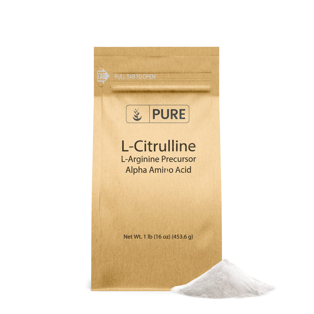 Pure L-Citrulline powder (1 lb) with simple packaging