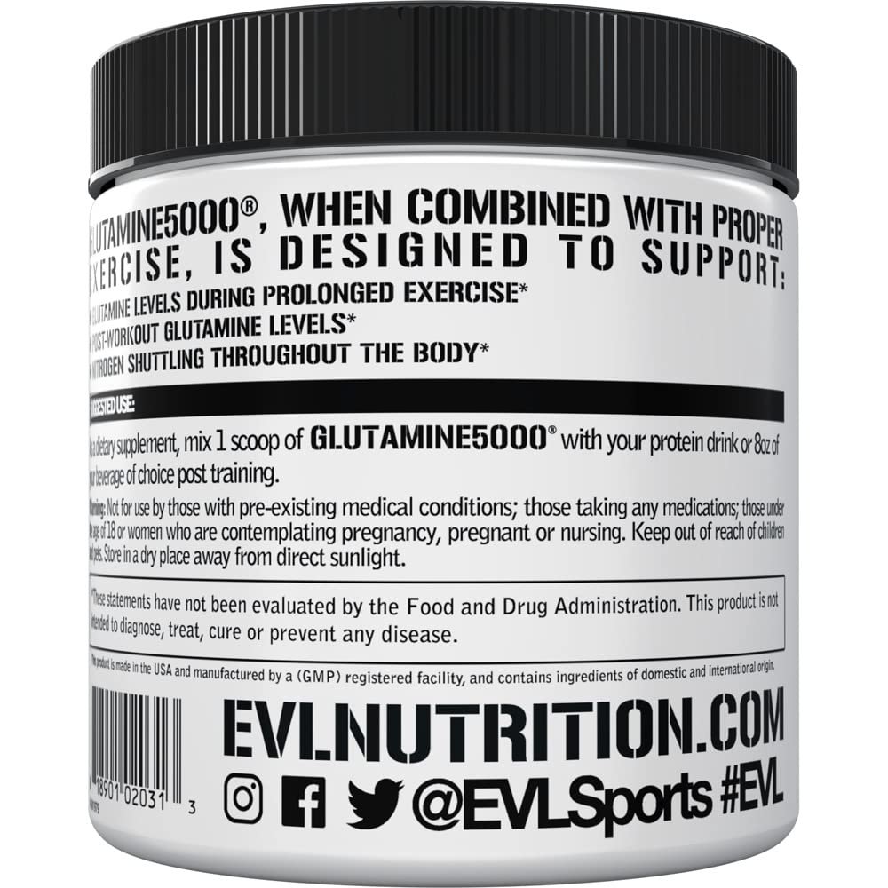Close-up of plant-based L-Glutamine powder texture
