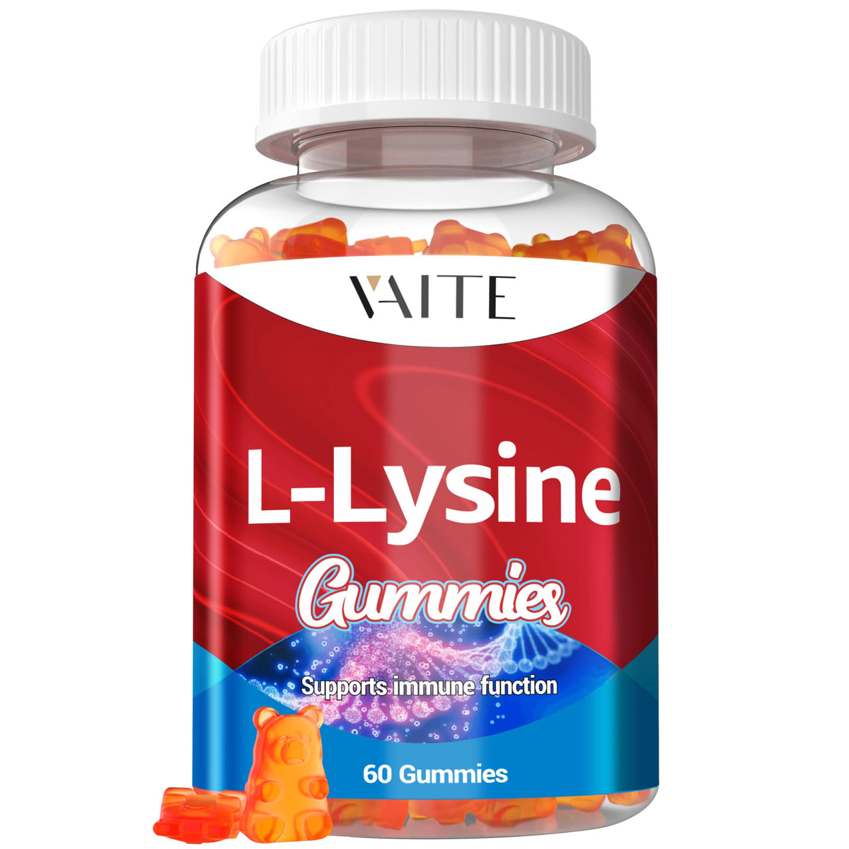 Bottle of L-Lysine 1000mg Gummies
