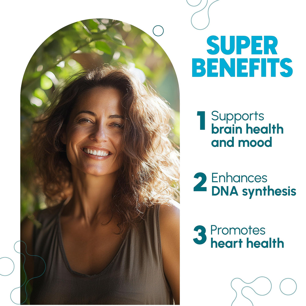 Gluten-free folate supplement bottle