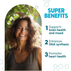 Gluten-free folate supplement bottle