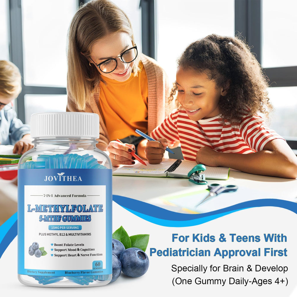 Nutrition facts panel for L-Methylfolate gummies